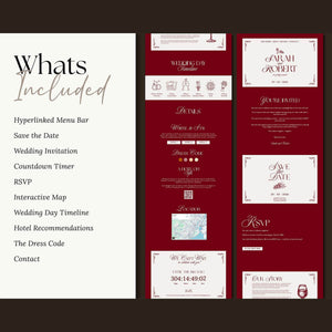 Instant Download - Canva Template Old Money Wedding Website
