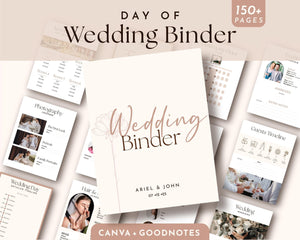 BeyzaLab Pink Floral Wedding Binder