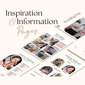 Goodnotes & Canva Template Pink Floral Wedding Binder