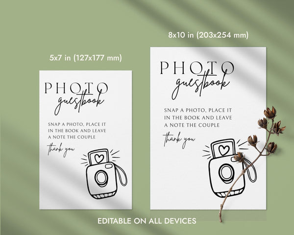 BeyzaLab Polaroid Guest Book Sign