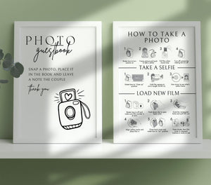 BeyzaLab Polaroid Guest Book Sign