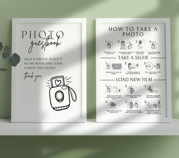 BeyzaLab Polaroid Guest Book Sign
