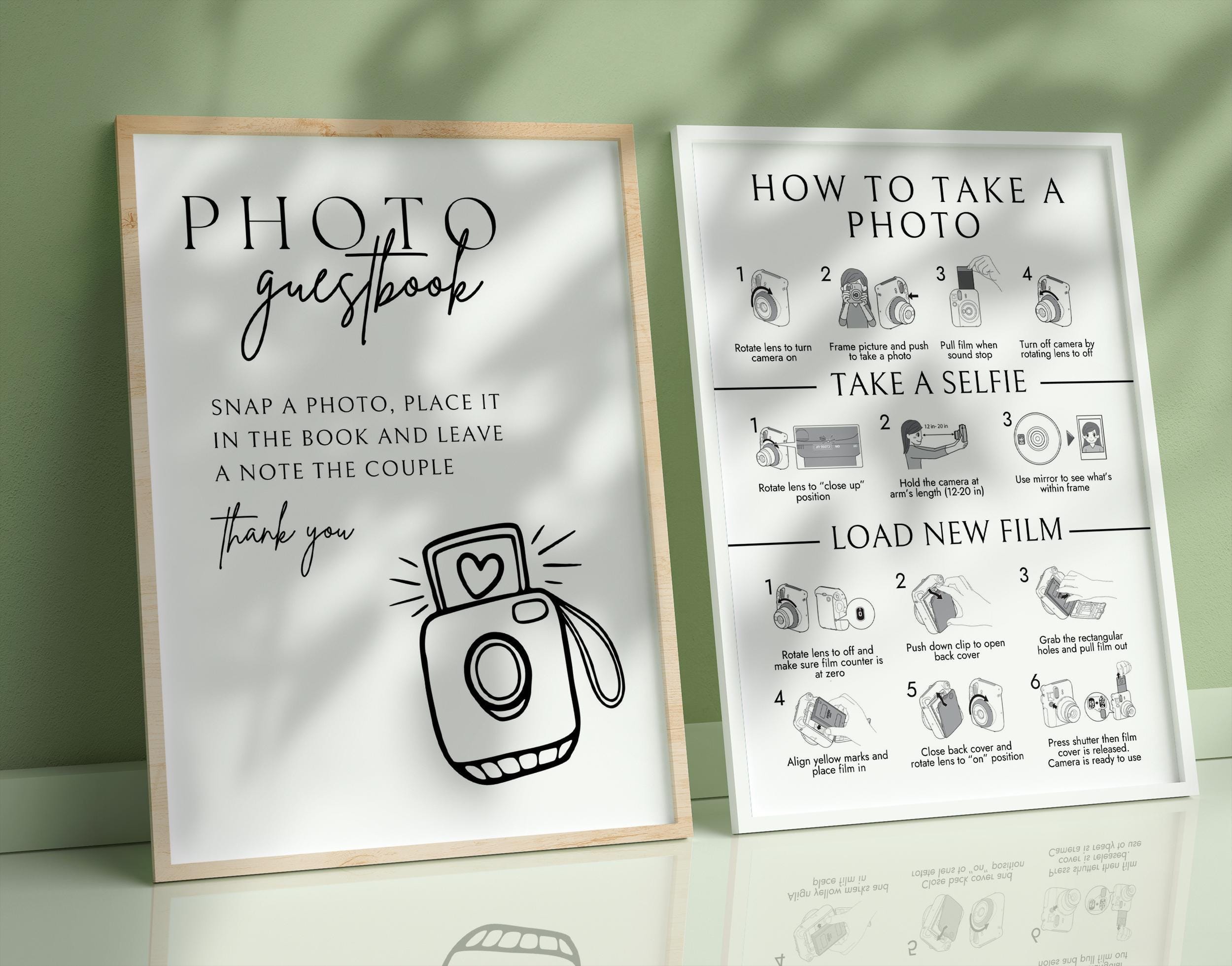 BeyzaLab Polaroid Guest Book Sign