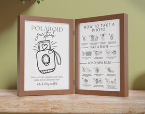 BeyzaLab Polaroid Guest Book Sign Template