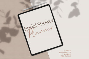 Bridal Shower Planner Canva + Goodnotes