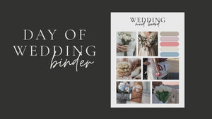 Black Wedding Day Binder with Photo