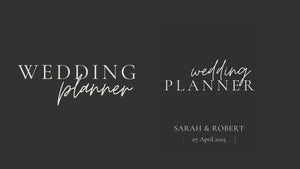Black Wedding Planner Bundle with Photo