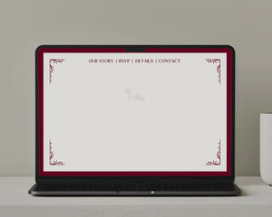 Old Money Wedding Website