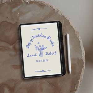 Hand Drawn Wedding Binder