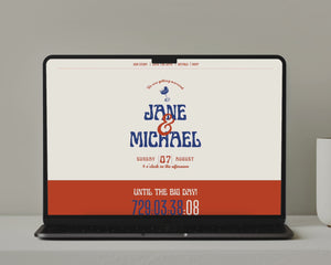 Retro Wedding Website Template