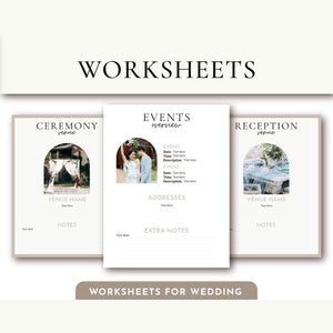 Goodnotes & Canva Template Printable Wedding Binder with Photo