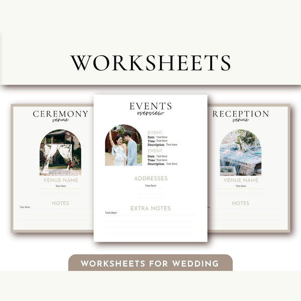 Goodnotes & Canva Template Printable Wedding Binder with Photo