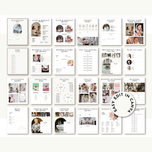 Goodnotes & Canva Template Printable Wedding Planner Bundle