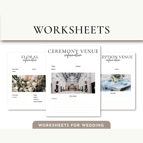 Goodnotes & Canva Template Printable Wedding Planner Bundle