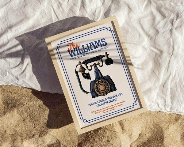 Instant Download - Canva Template Retro Audio Guestbook Sign