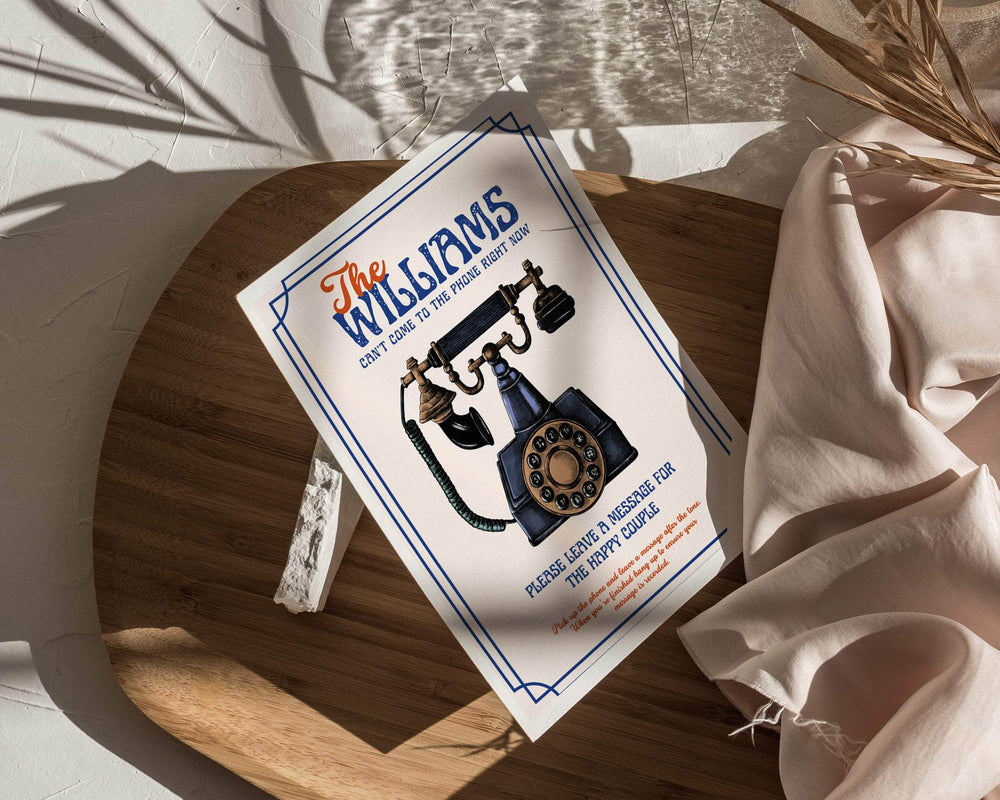 Instant Download - Canva Template Retro Audio Guestbook Sign