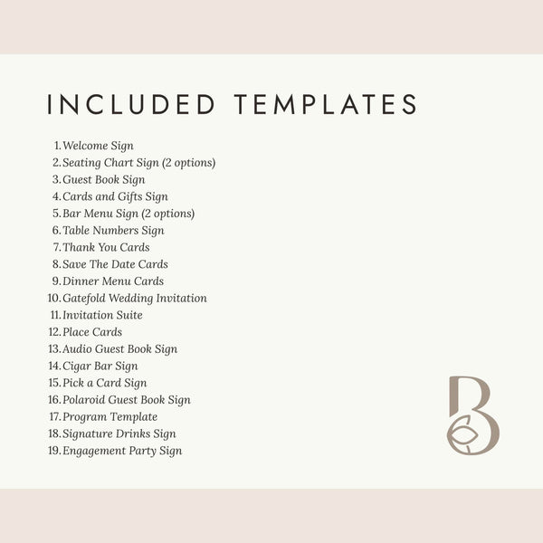 Instant Download - Canva Template Retro Wedding Template Bundle