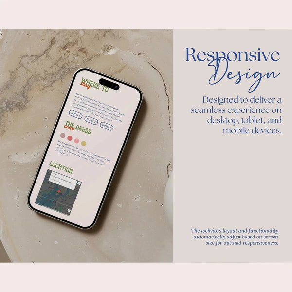 Instant Download - Canva Template Retro Wedding Website Template