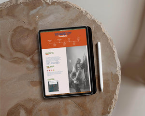 Instant Download - Canva Template Retro Wedding Website Template