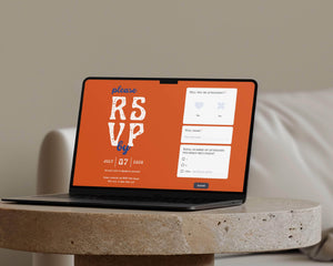 Instant Download - Canva Template Retro Wedding Website Template