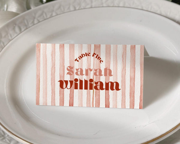 BeyzaLab Rustic Wedding Place Cards