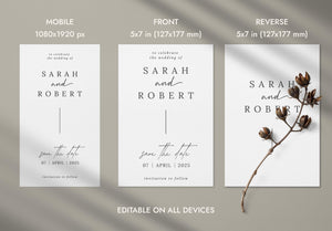 BeyzaLab Save The Date Evite / Invite