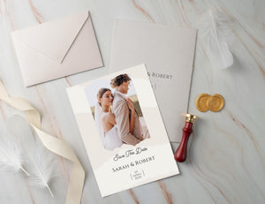 BeyzaLab Save The Date Invite with Photo