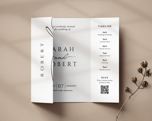 Classic Gatefold Wedding Invitation