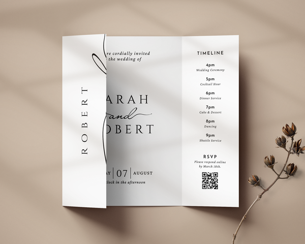 Classic Gatefold Wedding Invitation