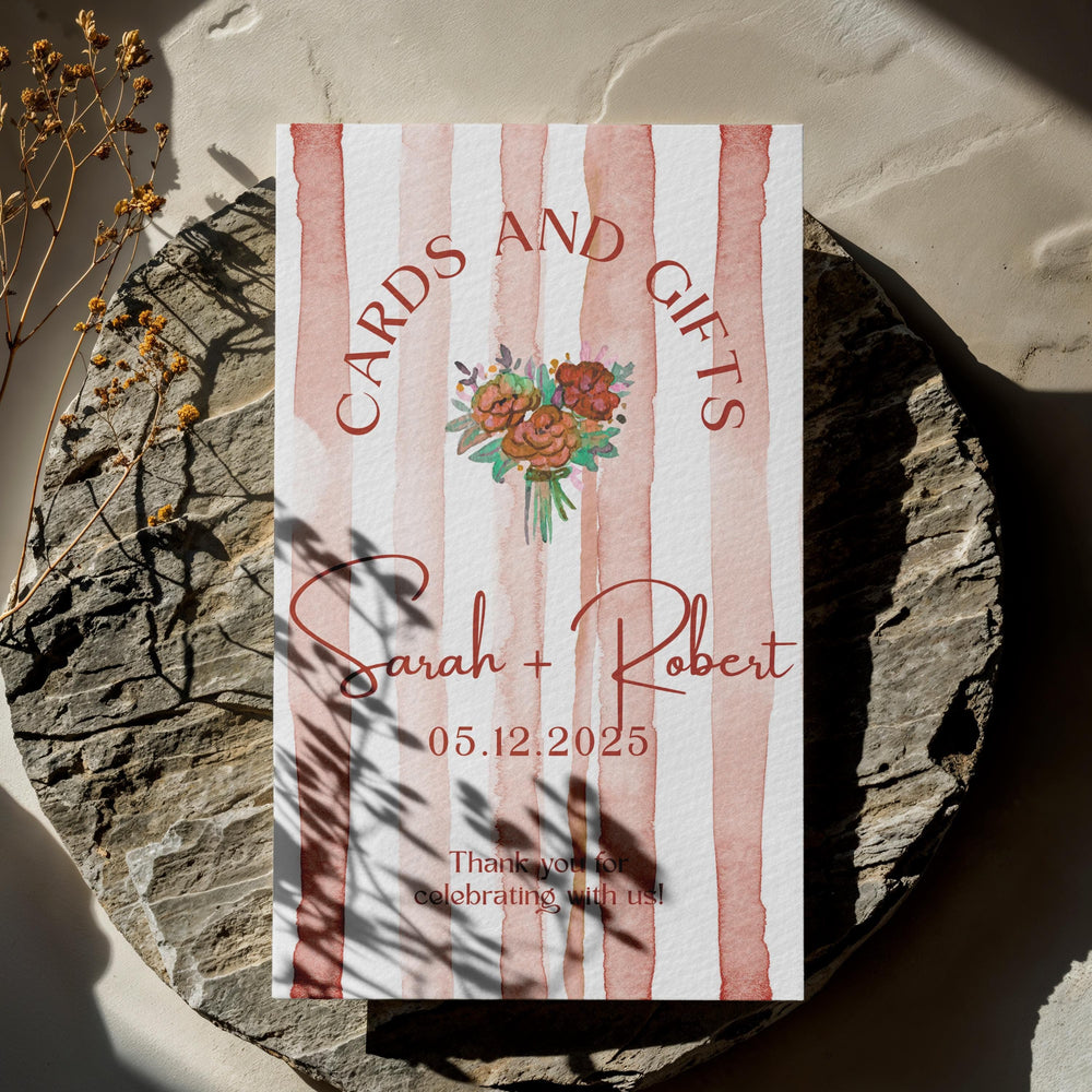 BeyzaLab Terracotta Cards and Gifts Sign