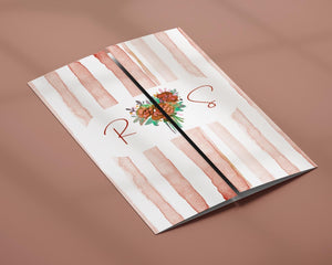 BeyzaLab Terracotta Gatefold Wedding Invitation