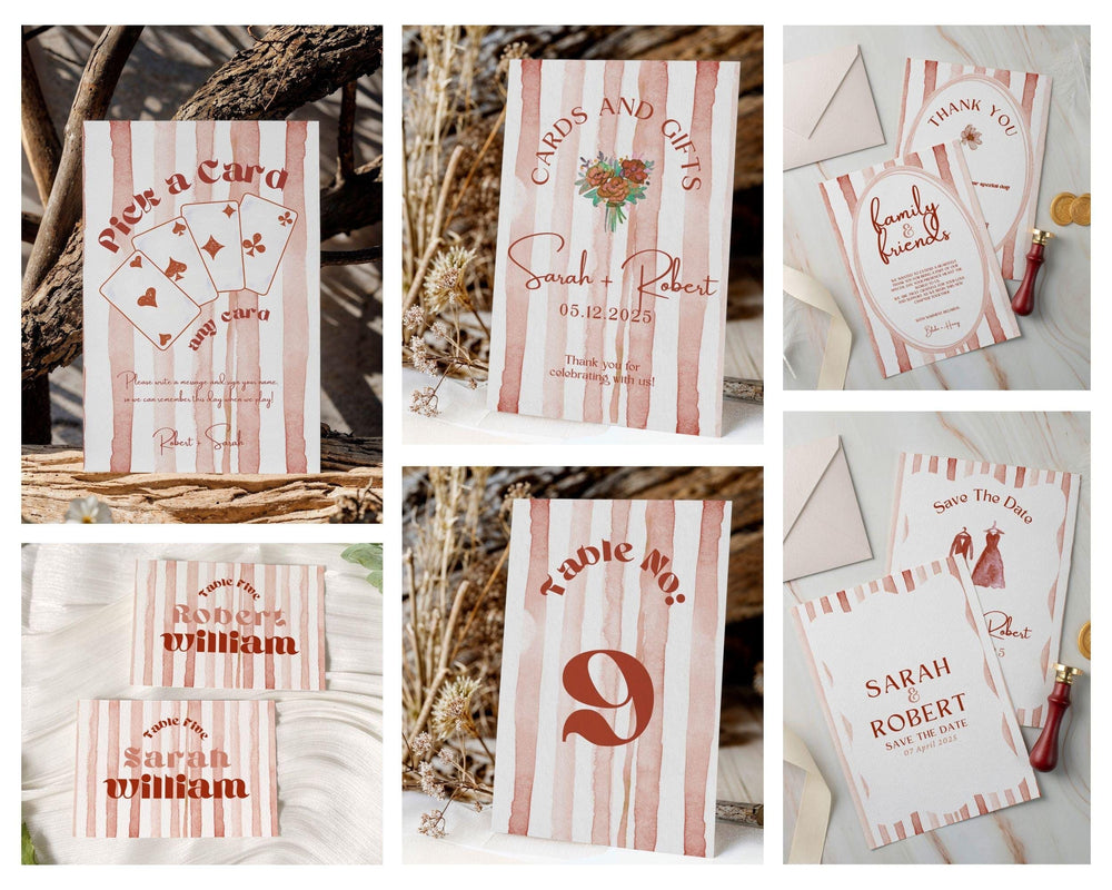 BeyzaLab Terracotta Wedding Template Bundle