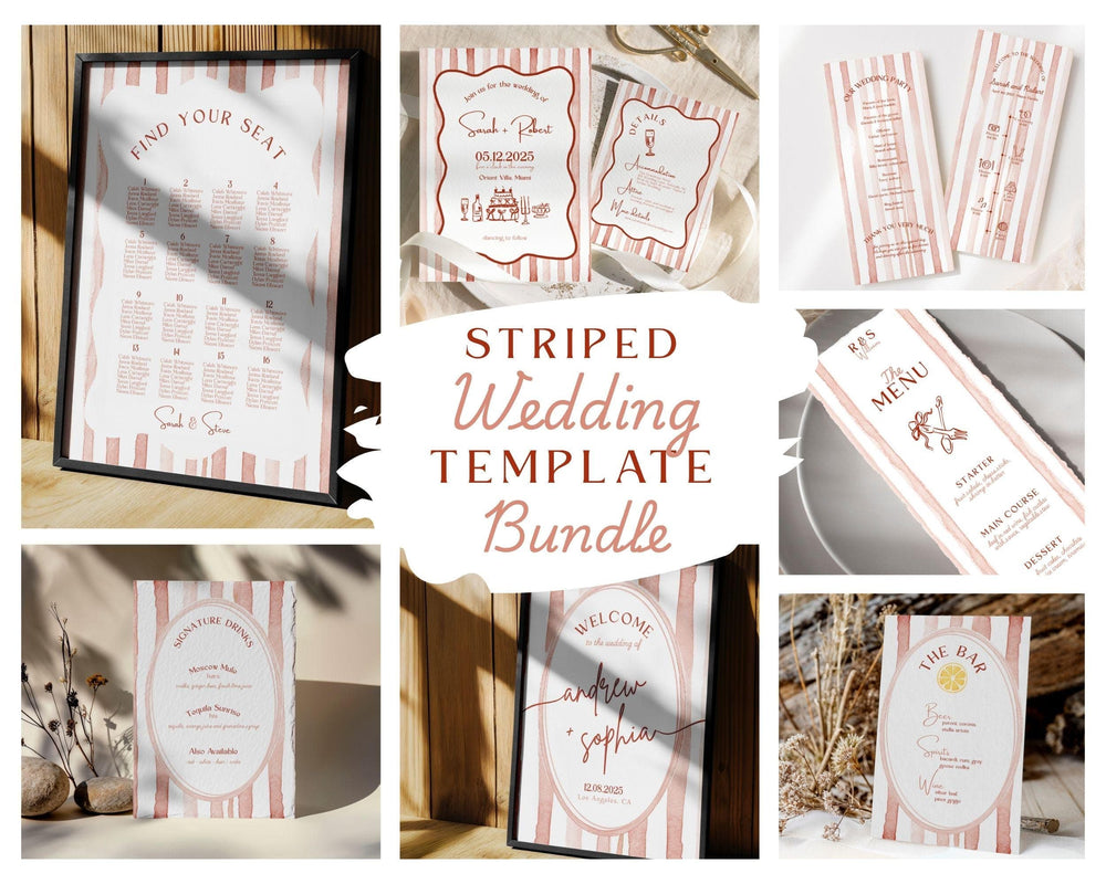 BeyzaLab Terracotta Wedding Template Bundle
