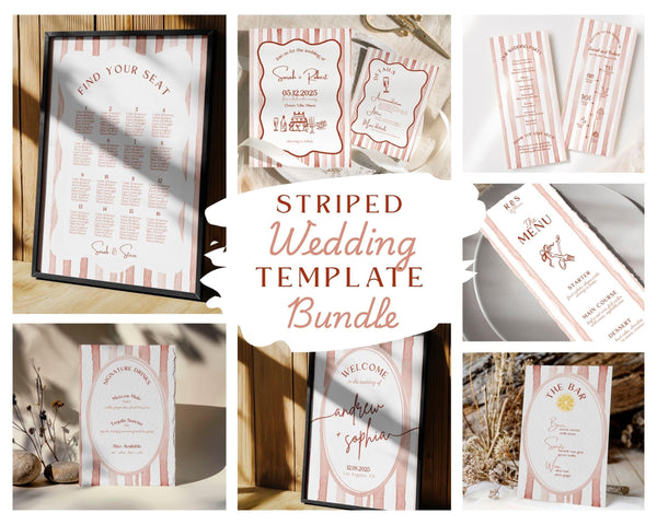 BeyzaLab Terracotta Wedding Template Bundle