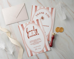 BeyzaLab Terracotta Wedding Thank You Cards