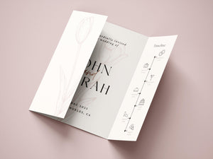 BeyzaLab Tulip Gatefold Wedding Invitation