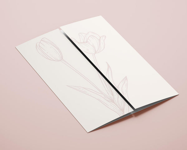 BeyzaLab Tulip Gatefold Wedding Invitation