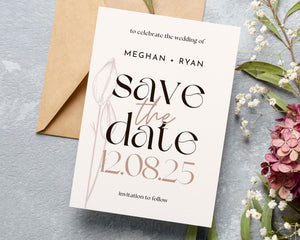 BeyzaLab Tulip Save The Date Invite