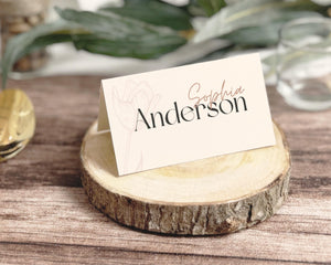 BeyzaLab Tulip Wedding Place Card