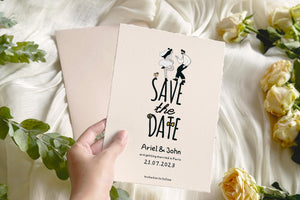 BeyzaLab Unique Cute Save The Date Invite