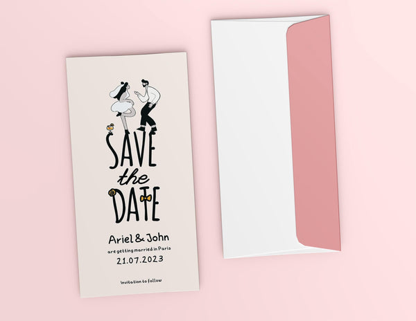BeyzaLab Unique Save The Date Evite