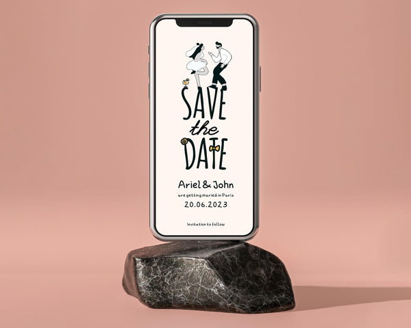 BeyzaLab Unique Save The Date Evite