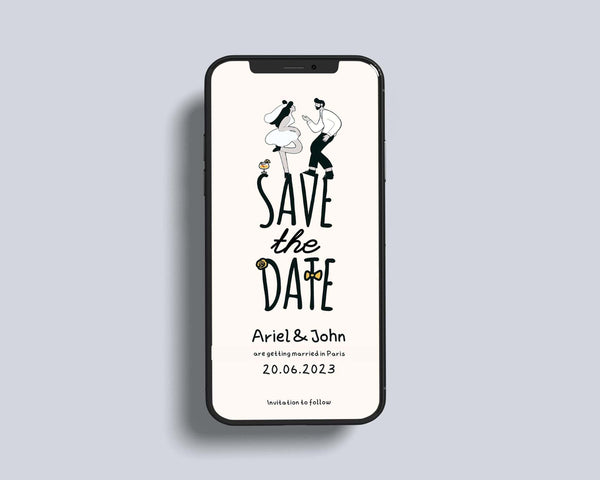 BeyzaLab Unique Save The Date Evite