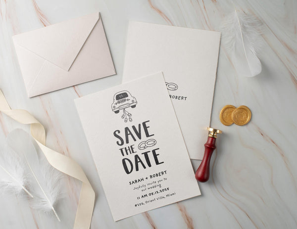 BeyzaLab Unique Save The Date Invite