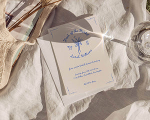 Instant Download - Canva Template Vintage Bridal Shower Invitation
