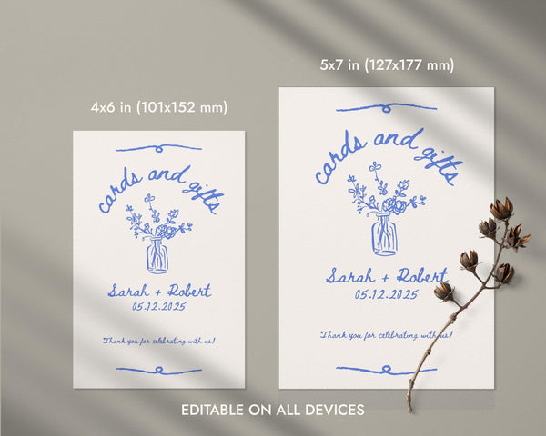 BeyzaLab Vintage Cards and Gifts Sign
