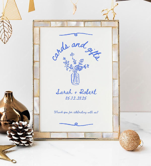 BeyzaLab Vintage Cards and Gifts Sign