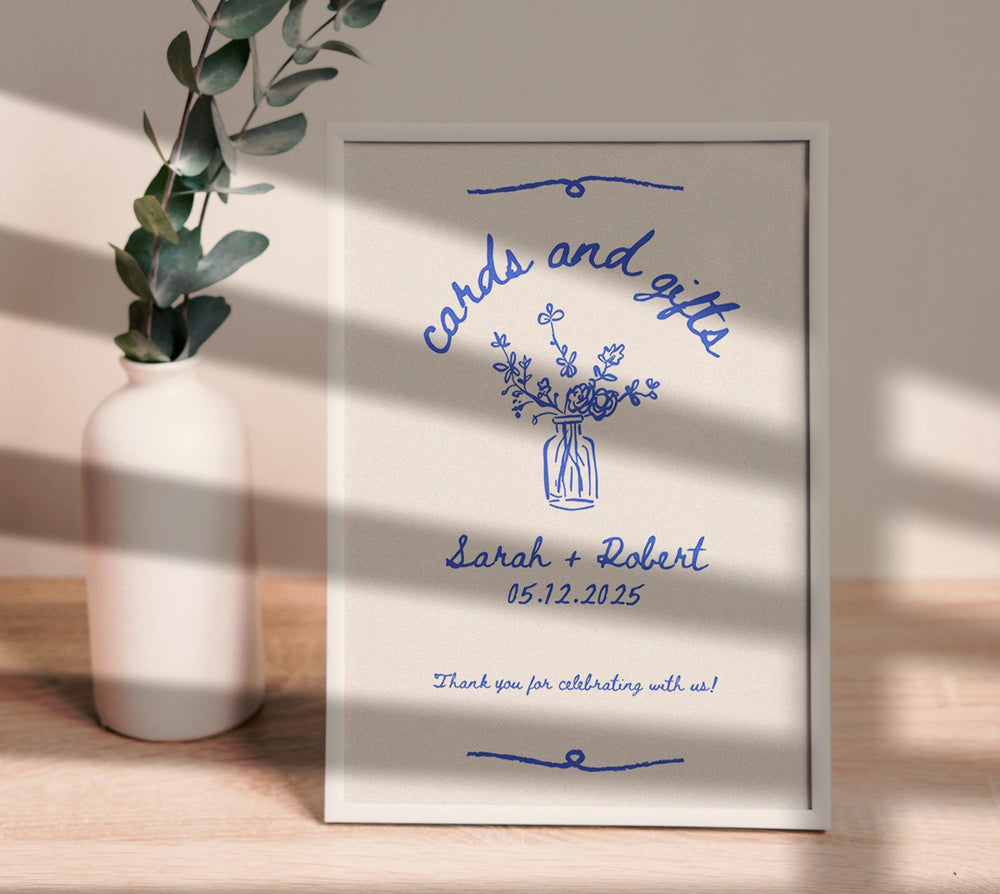 BeyzaLab Vintage Cards and Gifts Sign