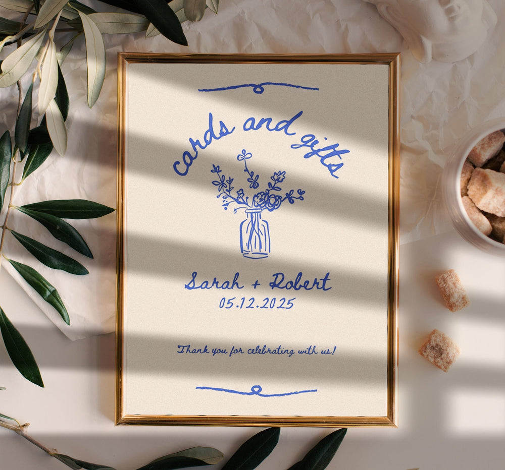BeyzaLab Vintage Cards and Gifts Sign