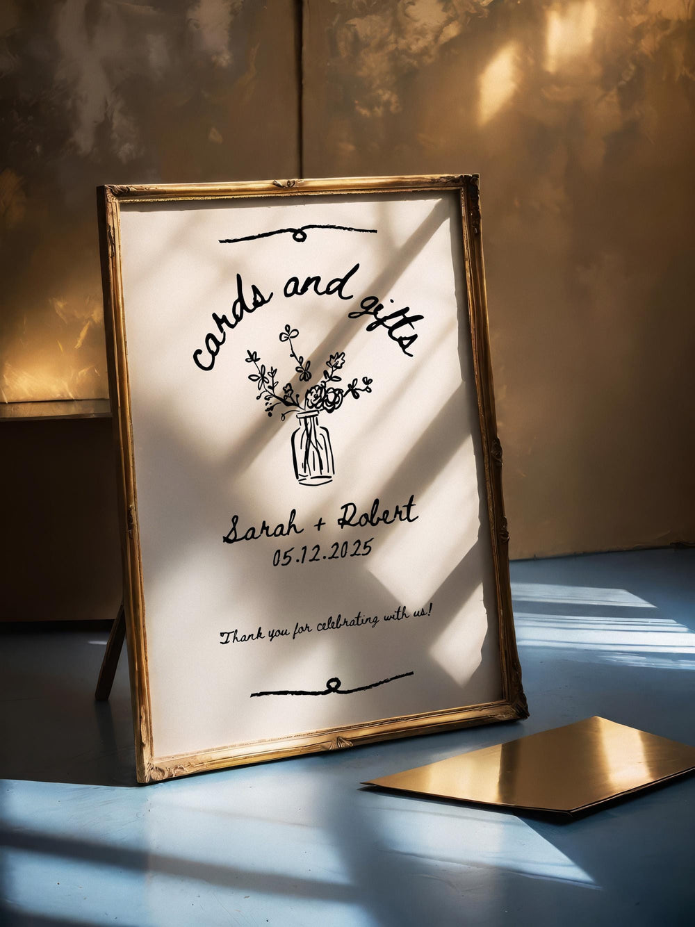 BeyzaLab Vintage Cards and Gifts Sign Template